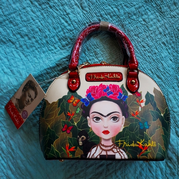 Handbags - Frida Kahlo Crossbody Handbag Cartoon Art Purse